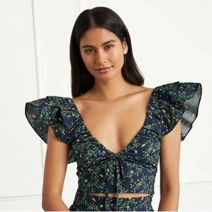 Hill House Alexa Top - Midnight Garden - S